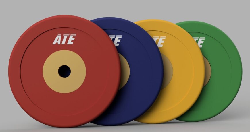 ATE Competition Rubber Weightlifting Plates